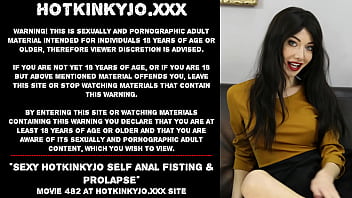 Preview 1 of Inbinxxx - Sexy Hotkinkyjo self anal fisting &amp_ prolapse