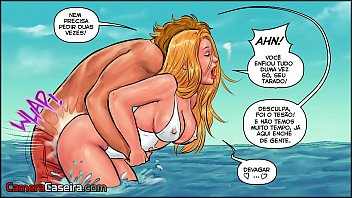 Preview 3 of Non Ass - Fodeu a Loira na Praia com Gente Olhando - HQ As Patricinhas