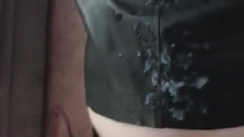 Preview 2 of Sut Chudai - Cumshot compilation 5 cum on shiny clothes