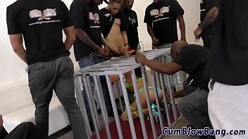 Preview 1 of Full Dex Sex - Babe uncaged for blowbang sucks black shlongs