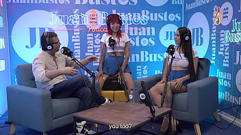 Preview 2 of Malaysia Handjob - Tattooed redhead Diavlolilith kisses with her friend while her vagina vibrates - Juan Bustos Podcast