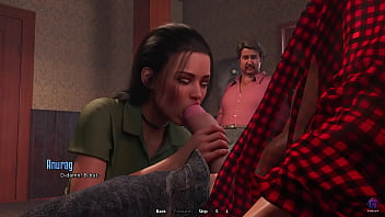 Preview 2 of Jn Sisi - Cuckold Husband Watching His Wife Sucking My Big Dick - 3D Hentai Animated Porn - Life in Santa County