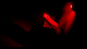 Preview 3 of Telugu Lkj Videos - Cumshot after edging masturbation with red light.