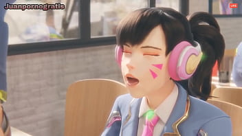 Preview 2 of Old Man Yung Girl Rape - [Overwatch] &iquest_Quieres mi chocolate? D.va