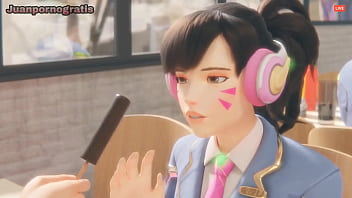Preview 1 of Old Man Yung Girl Rape - [Overwatch] &iquest_Quieres mi chocolate? D.va