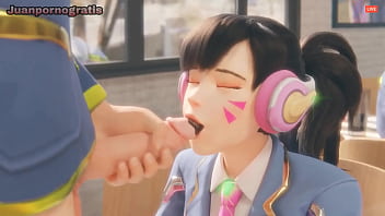 Preview 4 of Old Man Yung Girl Rape - [Overwatch] &iquest_Quieres mi chocolate? D.va