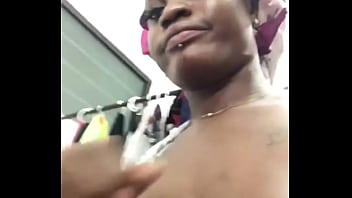 Preview 1 of Brazzer Fight Sex - African girl with shower and finger herself,  squirting and moaning