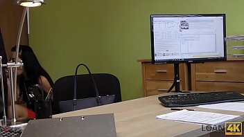 Preview 3 of Big Toy - LOAN4K. Adorable Russian girl rides dick of loan agent in his office