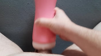 Preview 4 of Sleeping Teen Body Play - fun with vibrating and a pulsating masturbator