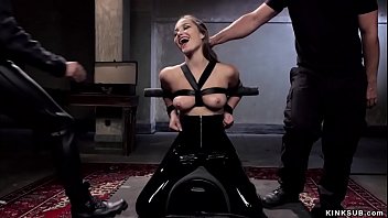 Preview 2 of Ashihn Jents Xxx - Slave trainee in latex mouth fucked