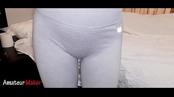 Preview 1 of Joxanna Fuck - My sexy StepSister asking me to CUM ON HER YOGA LEGGINGS.... I can&#039_t say no !!!