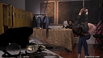 Preview 1 of Dorcel Aleska7 - Evidence clerk bound and fucked by cop
