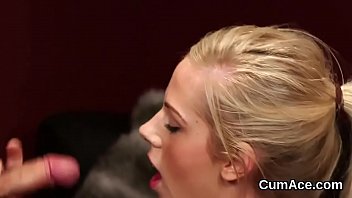 Preview 3 of Xxxmh - Wacky model gets cum load on her face swallowing all the cum
