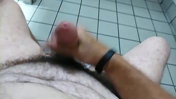 Preview 2 of Hard Asses - cumming in restroom at work