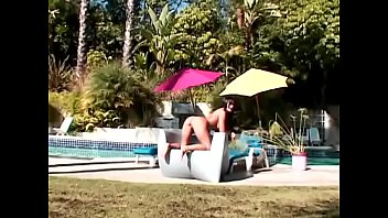 Preview 1 of I 9 Xxx Videose - Big booty European brunette slut Sandra Romain likes to feel two hard poles jamming her butt simultaneously during nasty gangbang