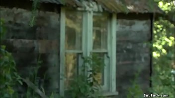 Preview 1 of Tutoriak Sex - Bound journalist anal fucked in woods