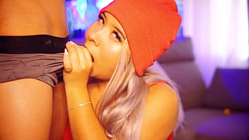 Preview 2 of Xhametrs Com - This Blonde Latina&#039_s Daily Obsession: Sucking Cock Until Her Mouth Is Overflowing with Cum!