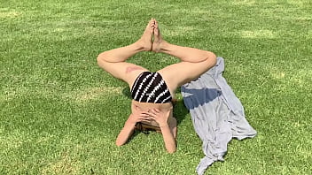 Preview 3 of Makes Straight - Magnolia Rain&#039_s Nude Yoga Workout
