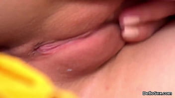 Preview 3 of Jasmene Sex - Seductive sweetie rubs narrow twat until she is having orgasm