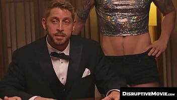 Preview 1 of Defront Position - DisruptiveMovie.com - Johnny Ford and Michael Boston&#039_s intense bareback orgy fuck fest