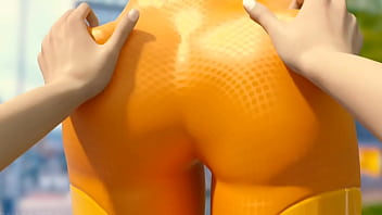 Preview 2 of First Time With Blood - Nalgas locas de Tracer Overwatch
