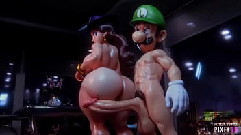 Preview 1 of Mallu Forcw - S&uacute_per Mario - Pauline X Luigi 3d