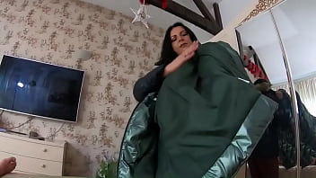 Preview 1 of Young Ashley - Preview - MilfyCalla- Deep blow-job while wearing fur Hooded Puffer Jackets 202- I really like to suck cock while wearing ...