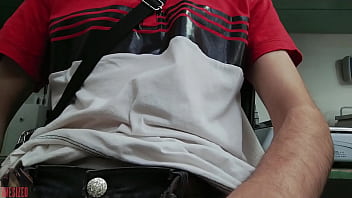 Preview 1 of Son Rap His Mom Xxx - No one at WORK,  so I PULL MY COCK OUT and MASTURBATE!