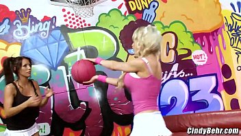 Preview 1 of Adlat Sex - Cindy Behr and girlfriend takes turn fucking studs big cock