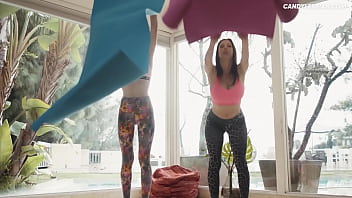 Preview 1 of Miyakalfa Sxs Hd Video - Yoga Sex - Teen Fucks a Horny Milf With HUGE Tits