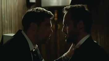 Preview 1 of Dog Saxs Video - Alex DImitriades and Patrick Brammall gay kiss from movie Ruben Guthrie | GAYLAVIDA.COM