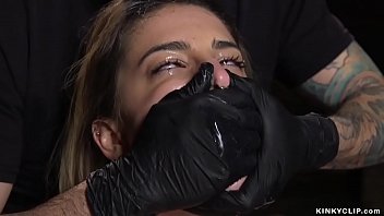 Preview 1 of Aftermath Jessica Drake - Slave throat banged in upside down bdsm