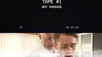 Preview 1 of 13yers And Teen - GAYCEST - Sexy step dad breeds hung jock son bareback on massage table