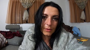Preview 4 of Ftv Sex Video - Preview- MilfyCalla-Masturbating while wearing fur coats,  shiny clothes and long jackets - 203 -