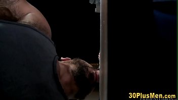 Preview 2 of Www Old Man Boy Sxy Video - Mature bear gets ridden and tugs cock for cum