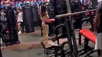 Preview 2 of Sexyxxxx 17year - Edited version of a woman naked in the gym