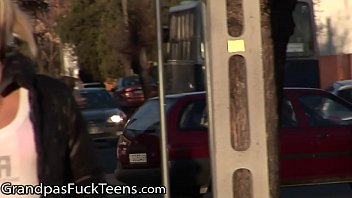 Preview 1 of Fuck Puccy With Mouth - GrandpasFuckTeens Young Babe Fucks With A Grandpa She Met At The Bus Stop