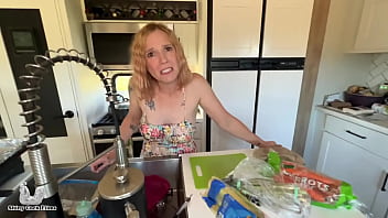 Preview 1 of Nice Busty Indonesian Riding - Helping My Stepmom&#039_s Holiday Stress - Jane Cane,  Shiny Cock Films