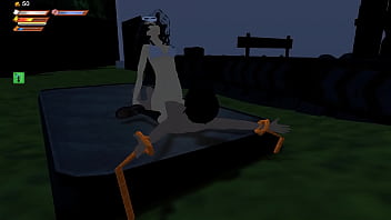 Preview 4 of Kenly Sex - Skullgirl wake up sex 3d Game &quot_Femdom University&quot_