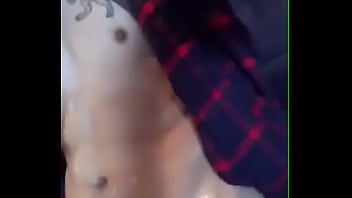 Preview 3 of Lucky Pizza Man - Cum fountain on my belly