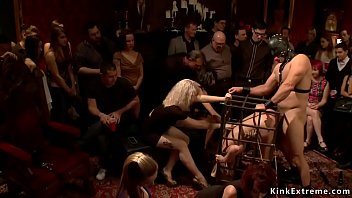 Preview 2 of Mom Frf - Sluts are fucked in cages in public