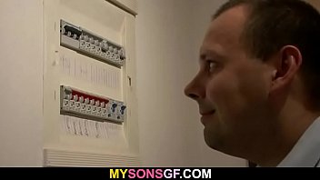 Preview 3 of Mom Son Cuck - Smart geezer tricks horny girl into old cock riding