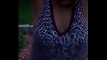 Preview 2 of Twisty Solo Porn - Anna Maria Mature Latina showing tits outdoors