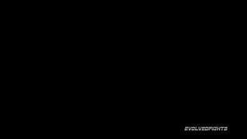 Preview 4 of Extreme Gang Beng - Busty Red August Nude Wrestling Fight vs Oliver Davis deep throating his cock