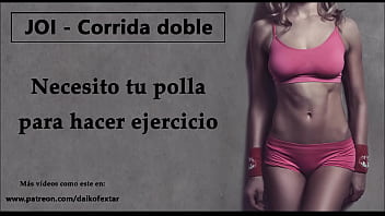 Preview 4 of Guy Oil - JOI - Correte dos veces. Ella quiere tu polla para entrenar.