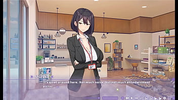 Preview 4 of Bf Fucked Stepmom Husband Lunch - Summer Clover [ HAREM HENTAI GAME ] Ep.17 NUN SISTER lasciviously sucking my finger in PUBLIC !