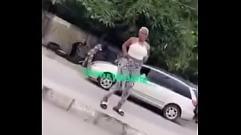 Preview 2 of Trump Teanna - Nigerian Lady Dances Naked On The Road.
