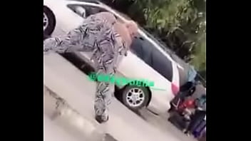 Preview 4 of Trump Teanna - Nigerian Lady Dances Naked On The Road.