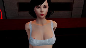 Preview 1 of Nude Koren - Step-Sister Owed Me a Sexy Favor | 3DXChat