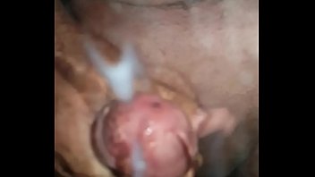 Preview 2 of Darla Crane And Danny Orinelly - Slow motion cumshot in the glass of shower